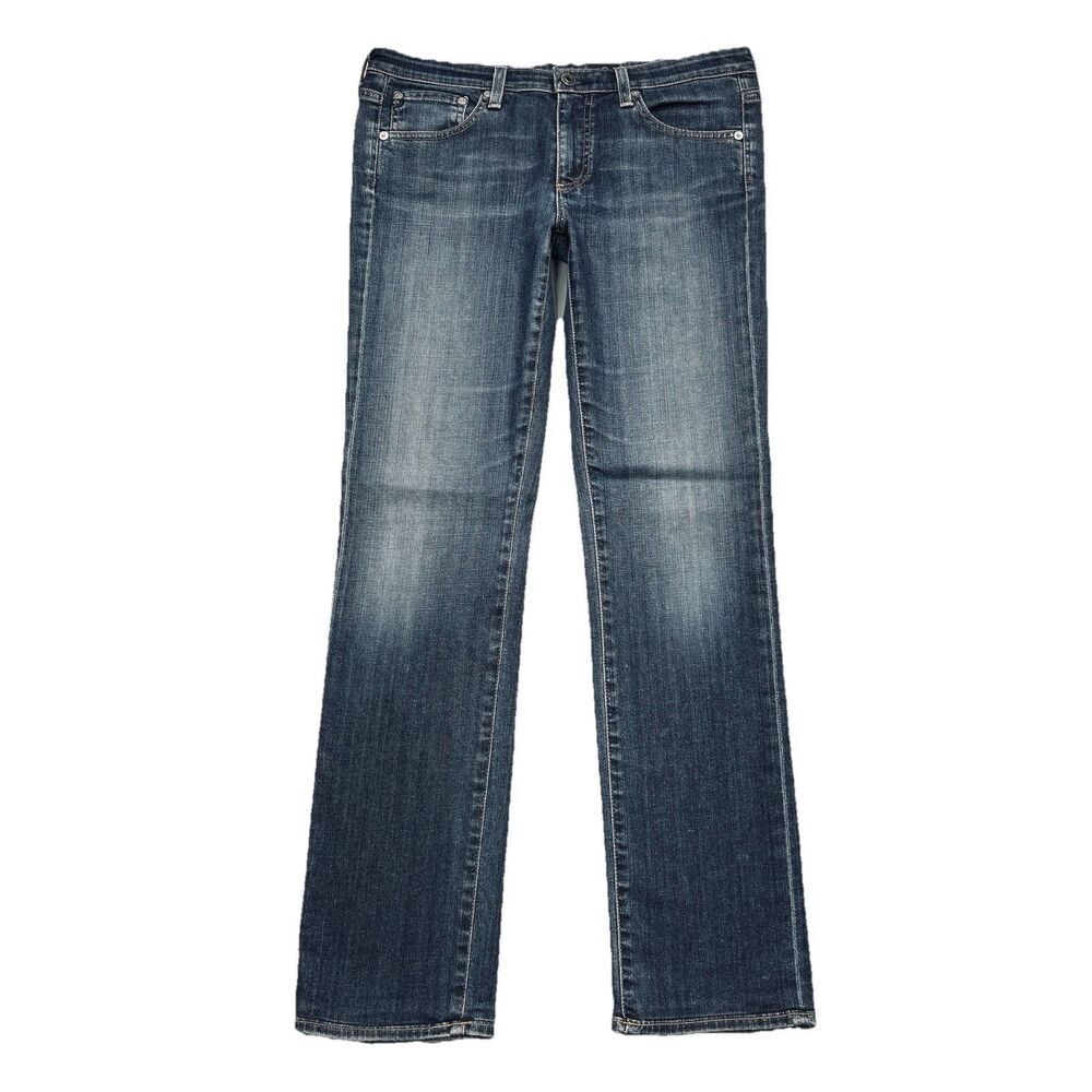 AG Adriano Goldschmied Charlotte Jeans 29 (31x30.5) Hemmed Blue Straight Womens